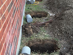 Concrete piers Dallas, Fort Worth installation.