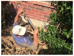 Slab Foundation Repair in Arlington, TX on concrete cracks.