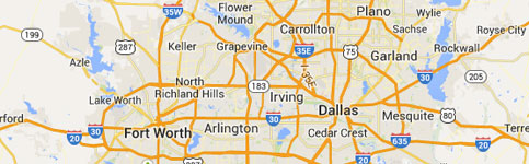 Foundation Repair Service Area in DFW