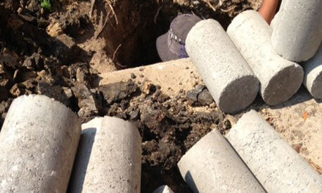 Concrete Piers in a Stack