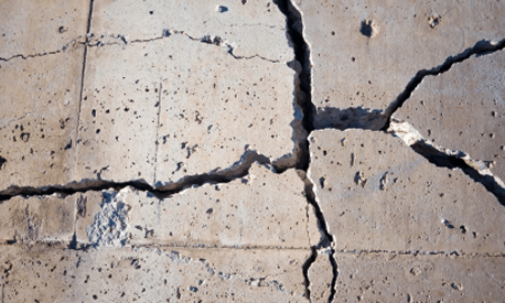 Slab foundation repair problems in Texas include cracking.