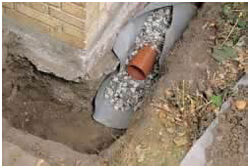 Installation of French drain, Irving, surface drain installations