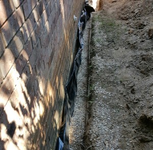 French drain installation Dallas TX;