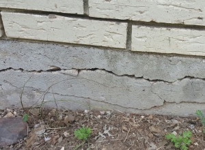 foundation damage on home in Dallas Fort Worth
