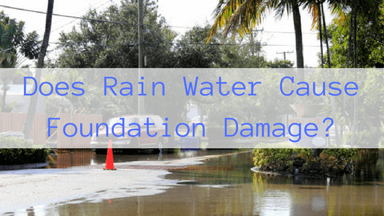 Does Rain Water Cause Foundation Damage-