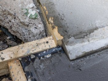 area of slab foundation that need fixing