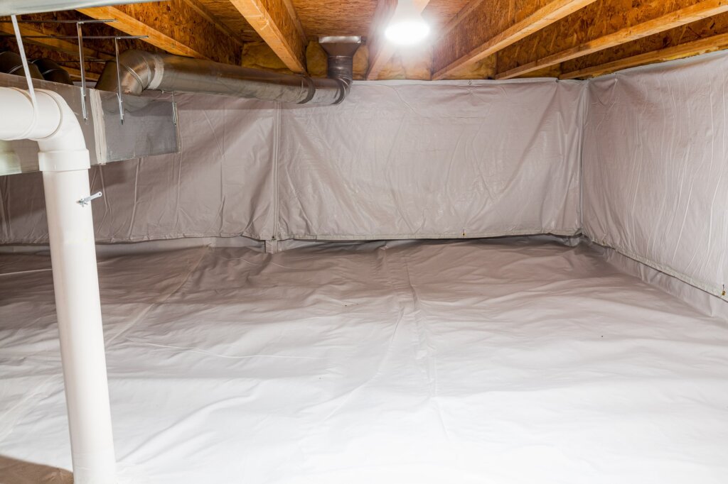 crawlspace encapsulation in DFW home