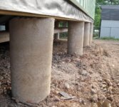 pier and beam foundation installation to home in DFW