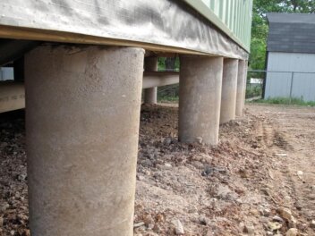 pier and beam foundation installation to home in DFW