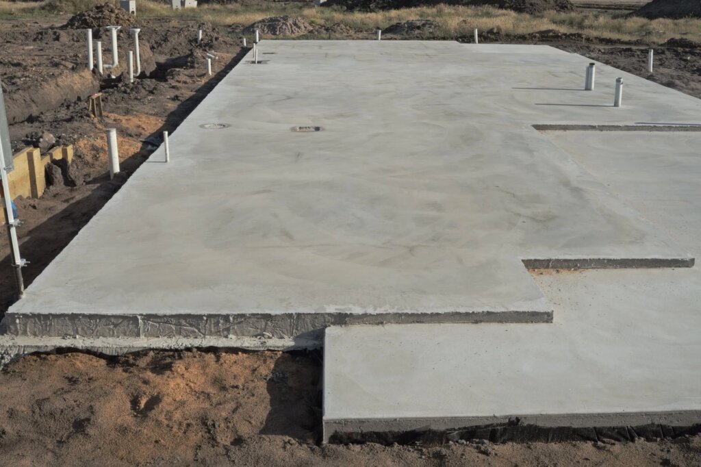 monolithic slab a monolithic slab in the middle of construction